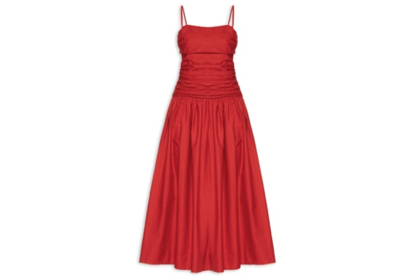 Vestido Franzido Rolote - Vermelho