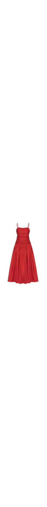 Vestido Franzido Rolote - Vermelho