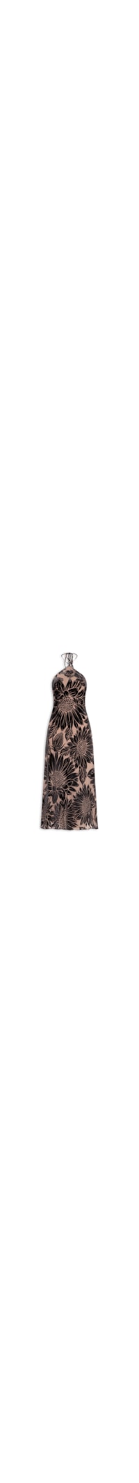 Vestido Frente Única Decore Lia Flor - Preto