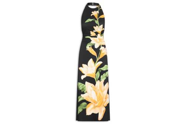 Vestido Frente Única Flor Nana - Preto
