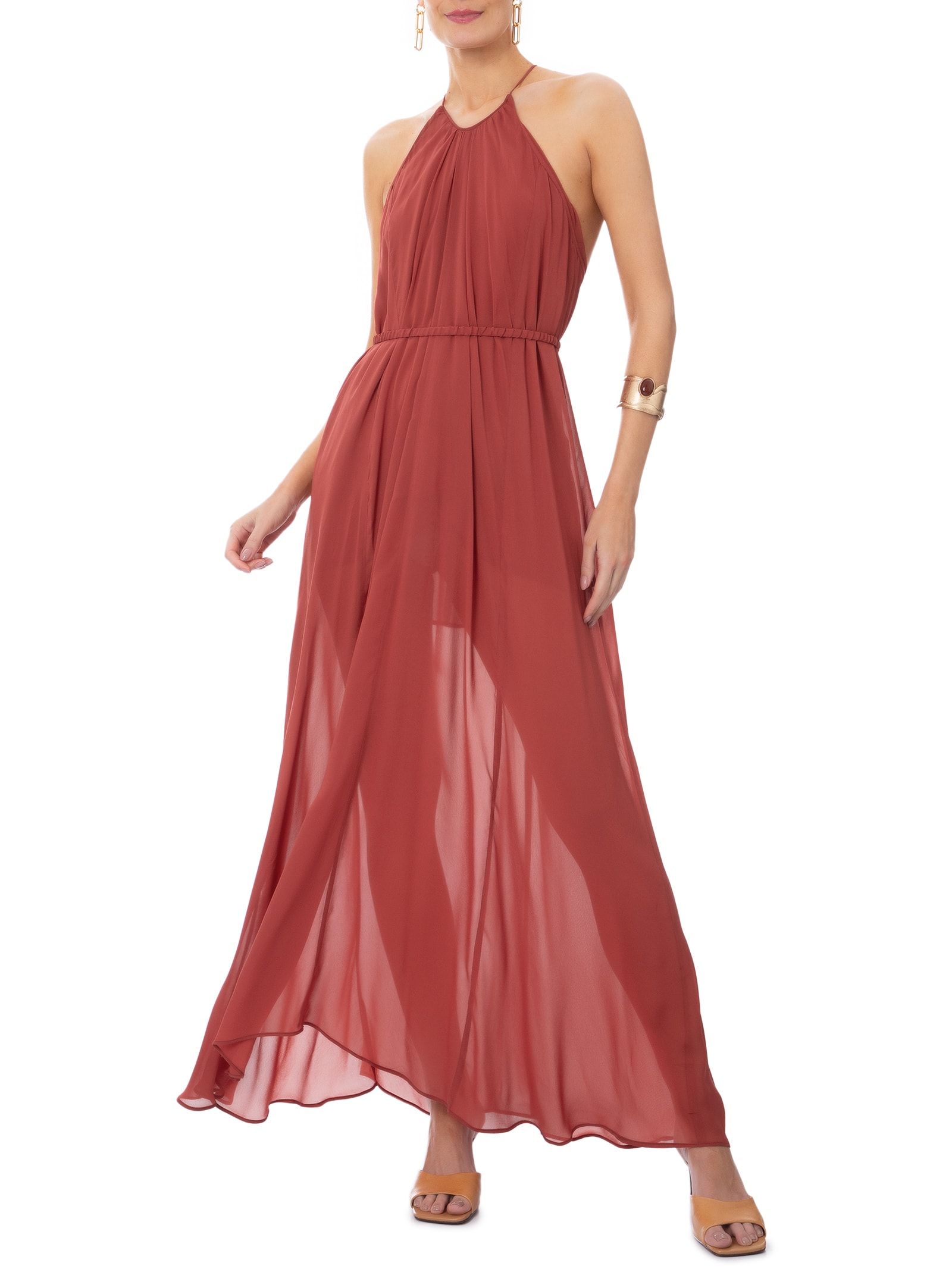 Vestido Frente Única Ggt Vermelho Animale Jeans