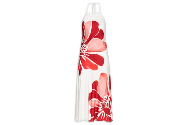 Vestido Frente Única Jardim de Amo – Vermelho