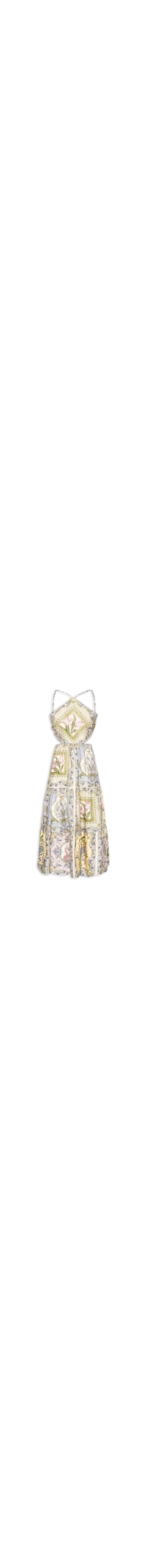 Vestido Frente Única Lenço Pelicano – Azul