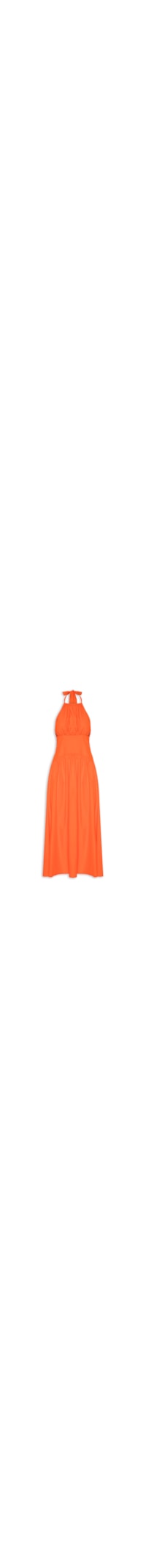 Vestido Frente Única Midi - Laranja