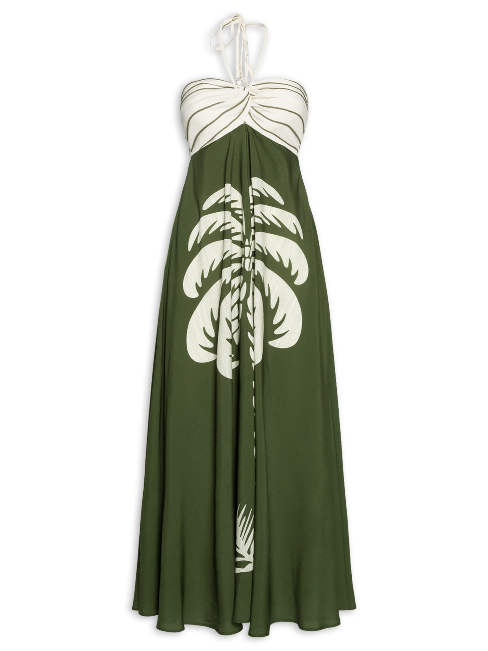 Vestido Frente Única Verde Lez A Lez