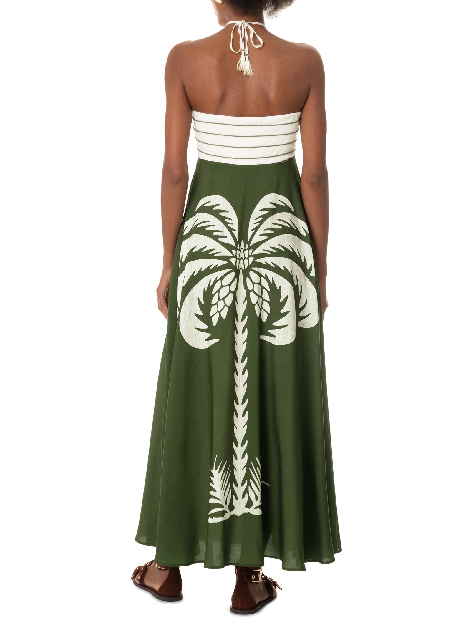 Vestido Frente Única Verde Lez A Lez