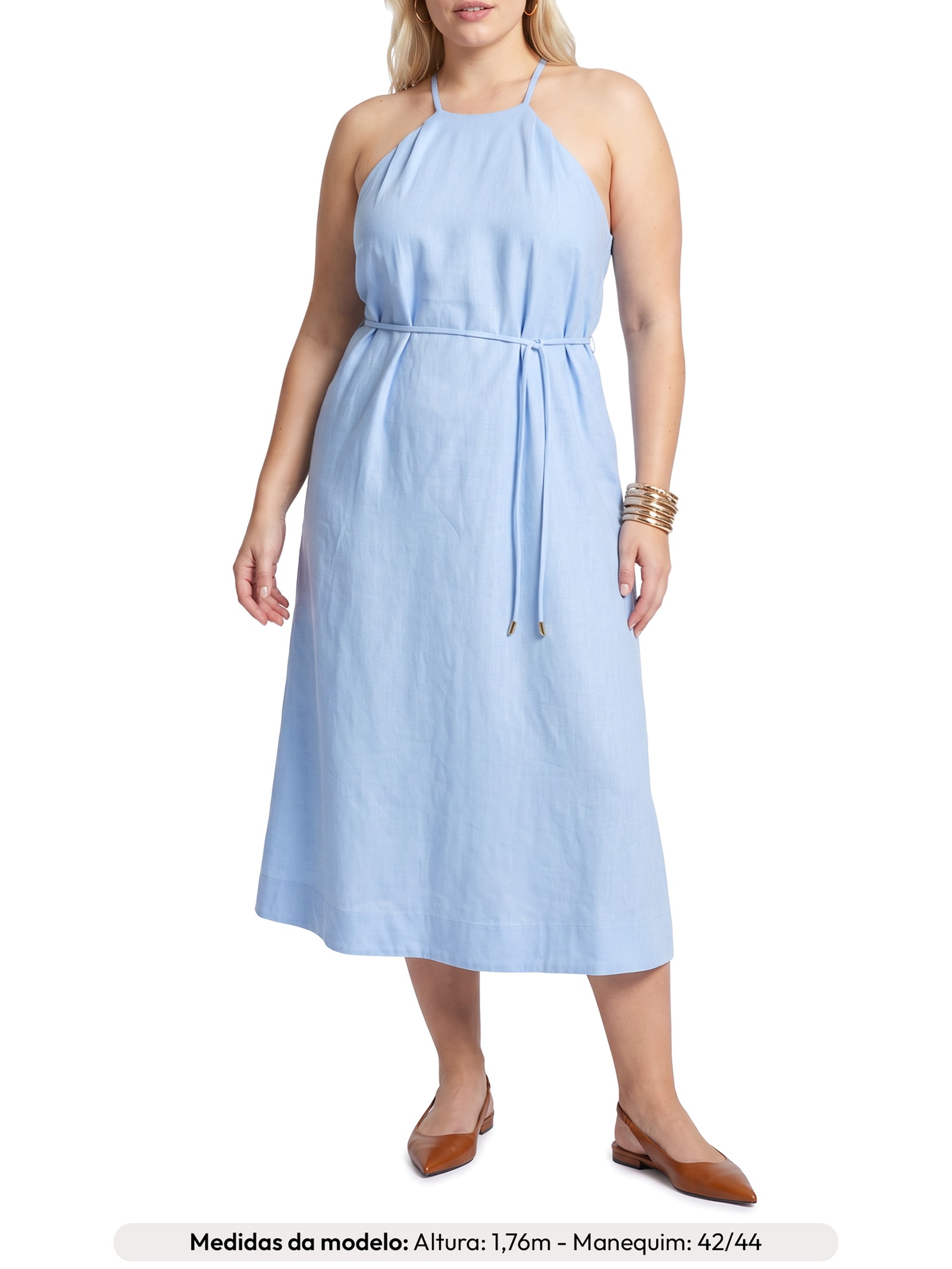 Vestido Genevive Azul Le Lis