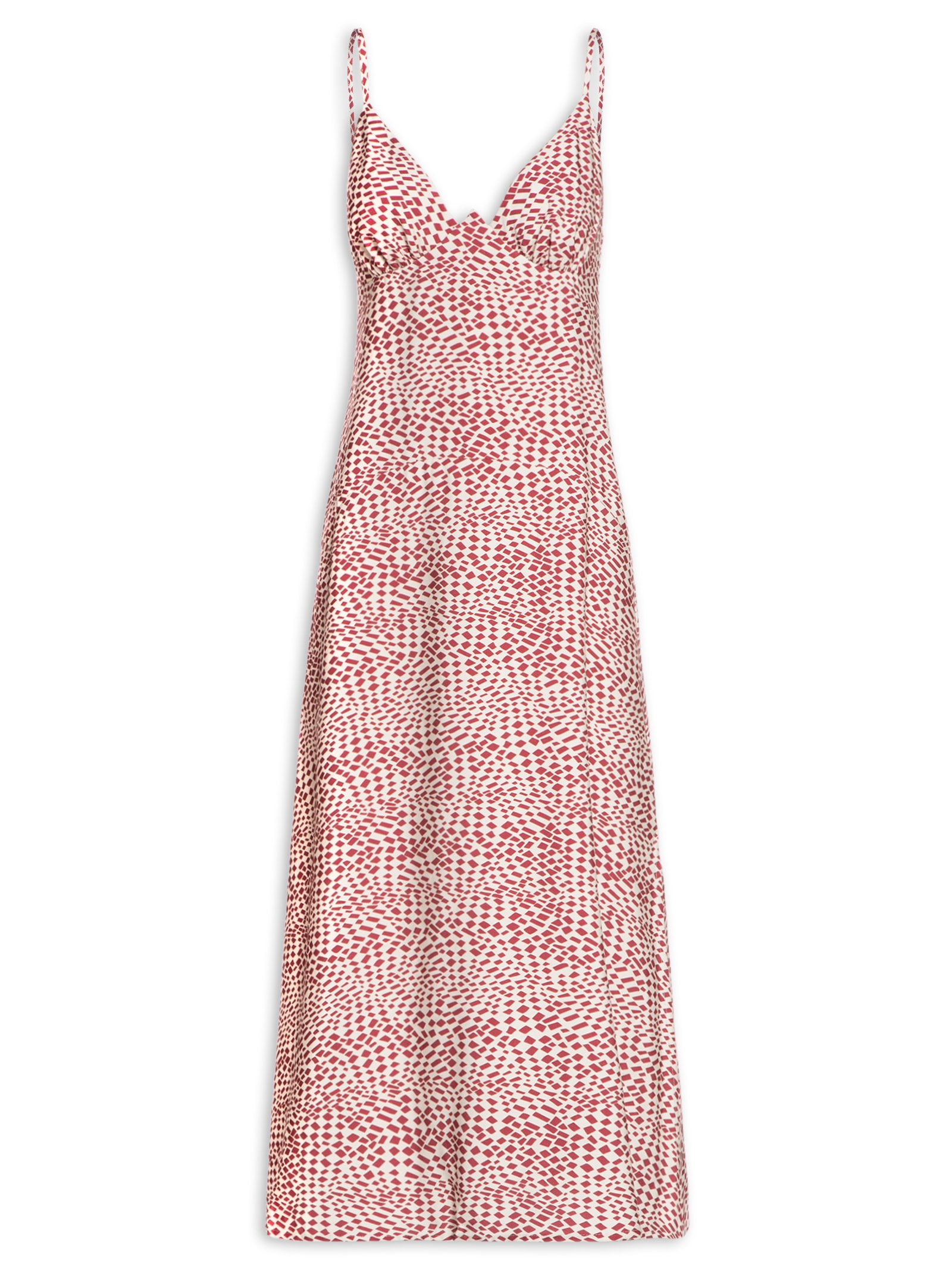 Vestido Geo Estrobo Hall Vermelho Animale Jeans