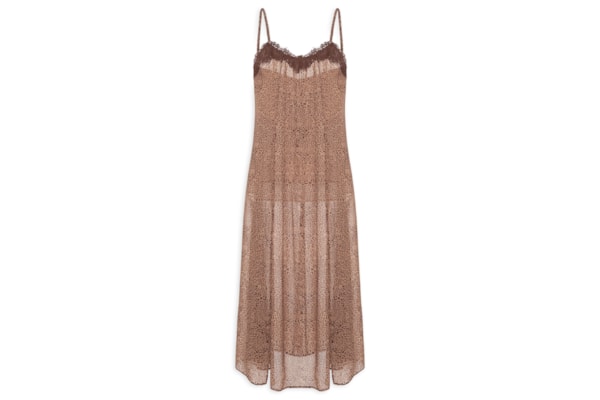 Vestido GGT Estampa Onça Manchada - Marrom
