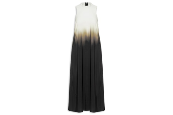 Vestido Gola Blurred Brown Superlight - Preto