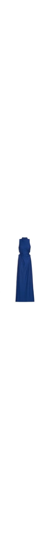Vestido Gola Colisse - Azul