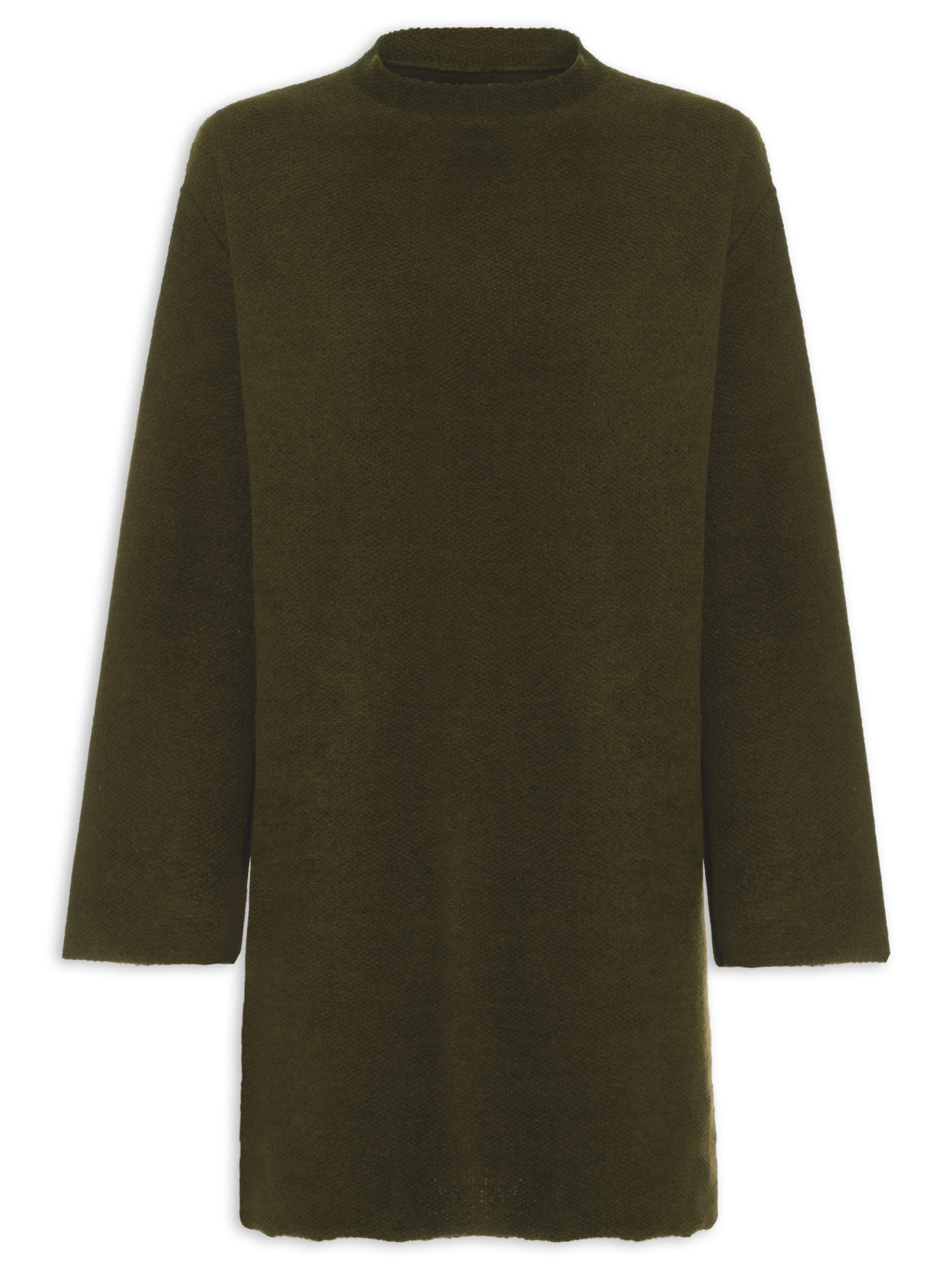 Vestido Gola Eco Comfy Marrom Osklen