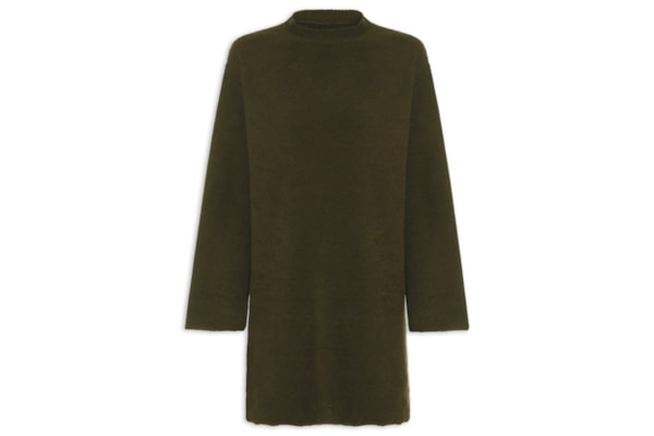 Vestido Gola Eco Comfy - Marrom