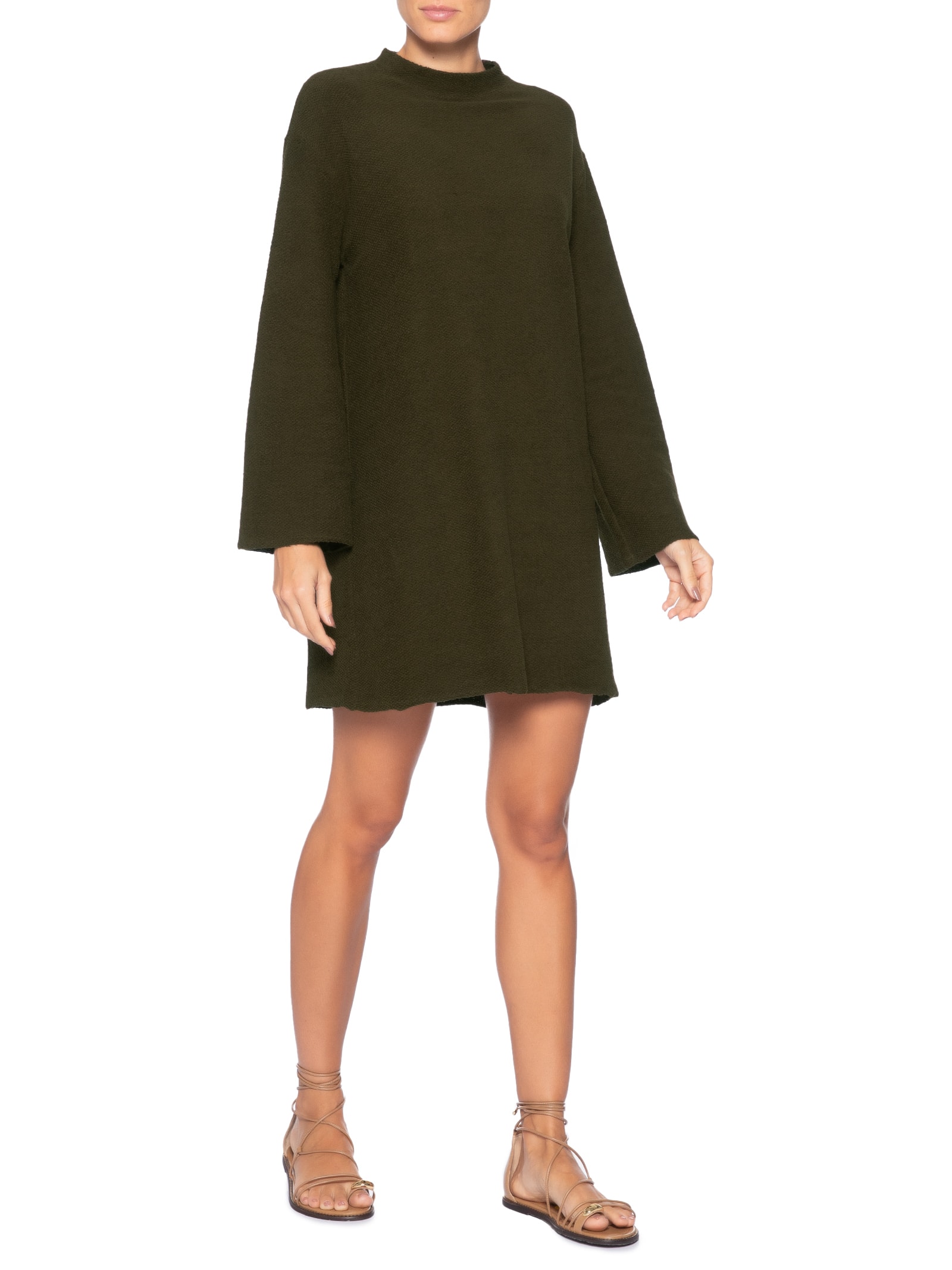 Vestido Gola Eco Comfy Marrom Osklen