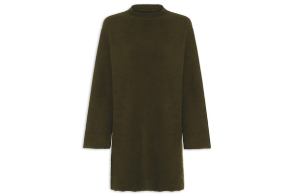 Vestido Gola Eco Comfy - Marrom