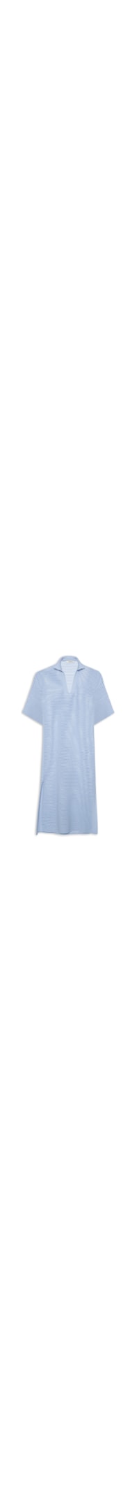 Vestido Gola Polo - Azul