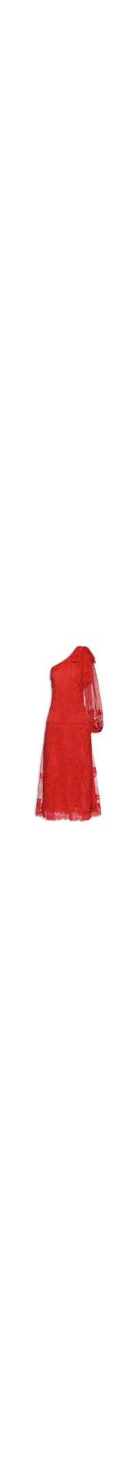 Vestido Guipure Coqueiro - Vermelho