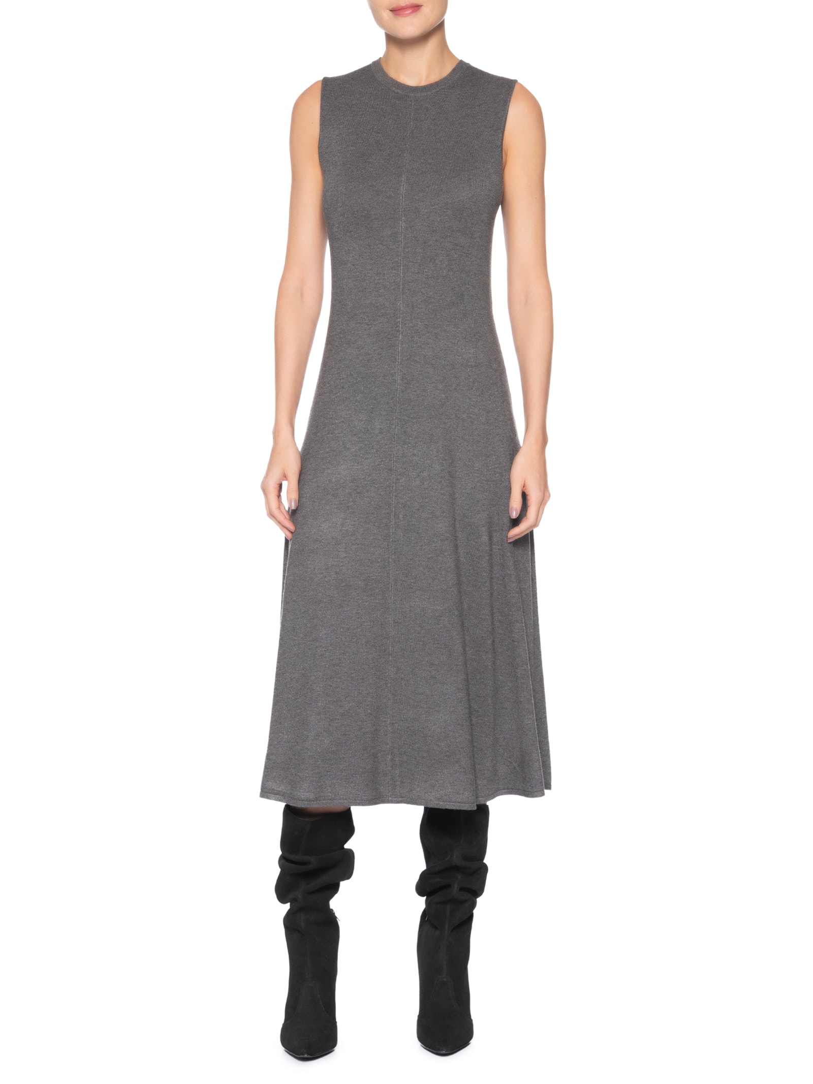 Vestido Hilda Cinza Le Lis