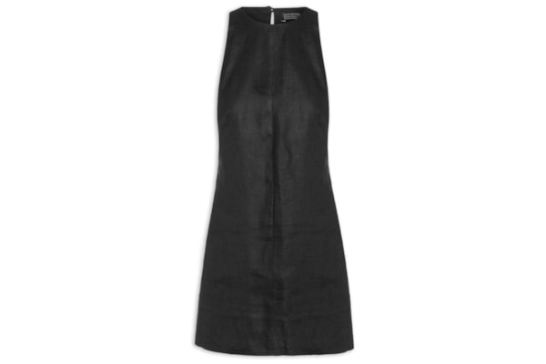 Vestido Iva Linho - Preto