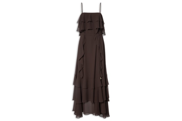 Vestido Ivete Longo - Marrom