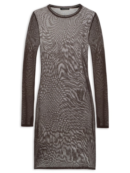 Vestido Jane Tricot – Marrom