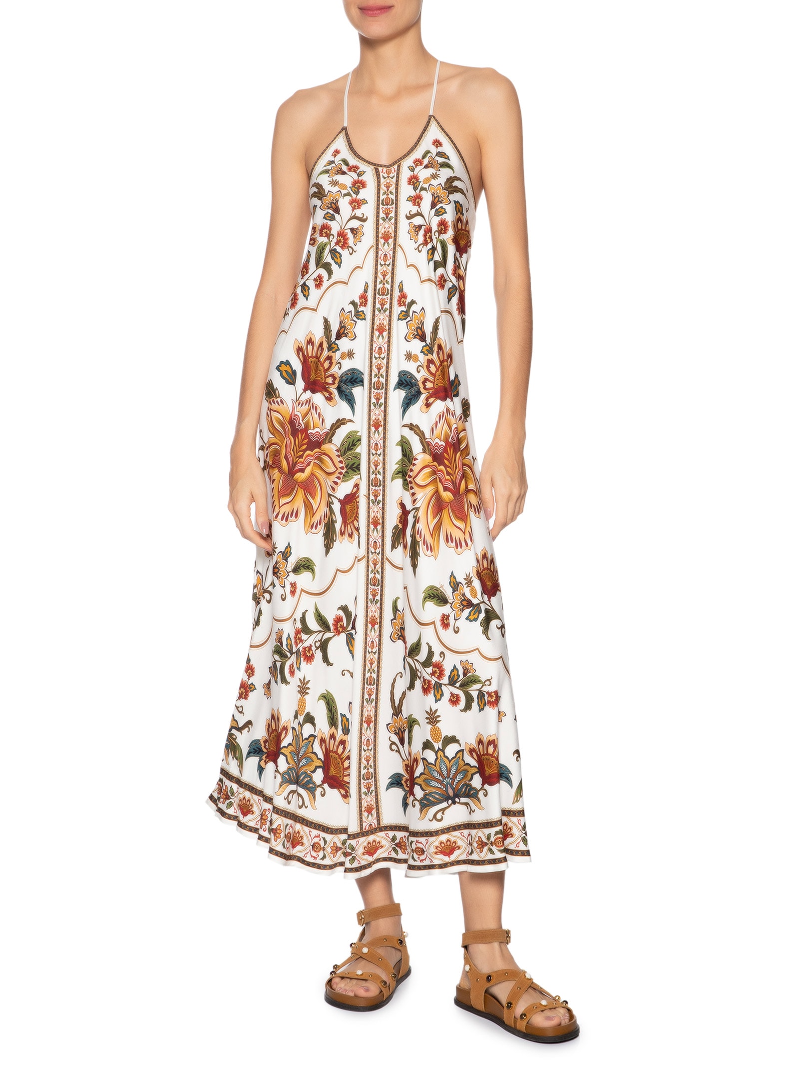 Vestido Jardim Majestoso Off White Farm