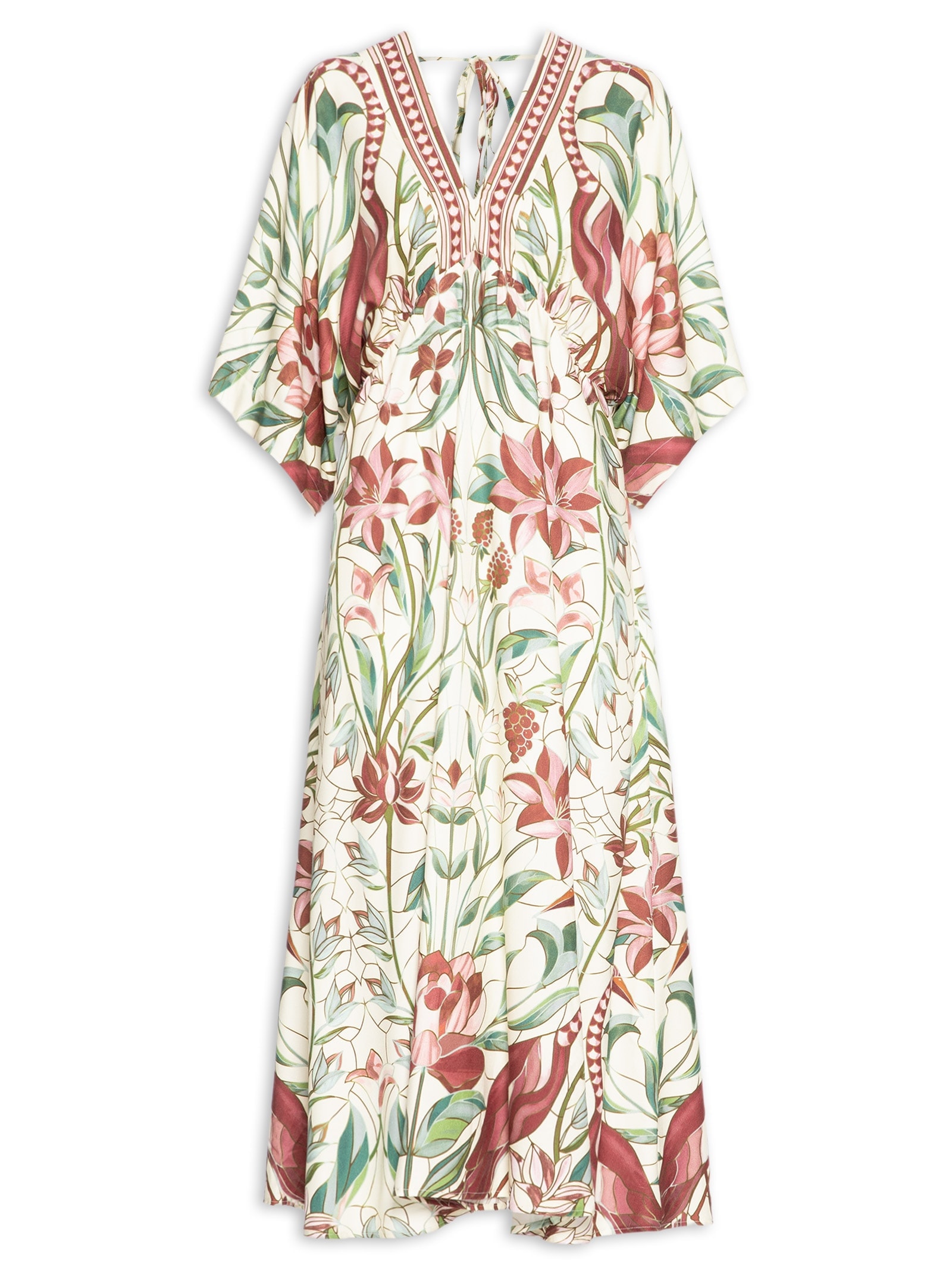 Vestido Jardim Vitral – Branco Farm