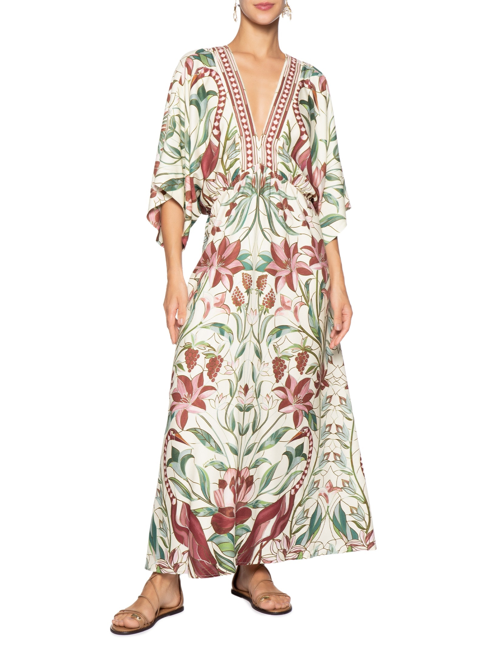 Vestido Jardim Vitral – Branco Farm