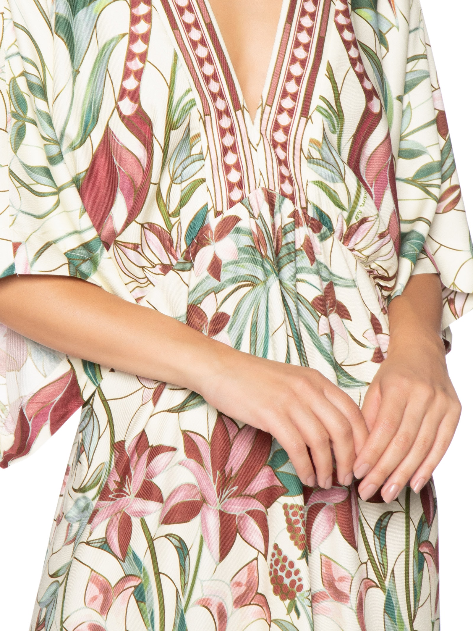Vestido Jardim Vitral – Branco Farm