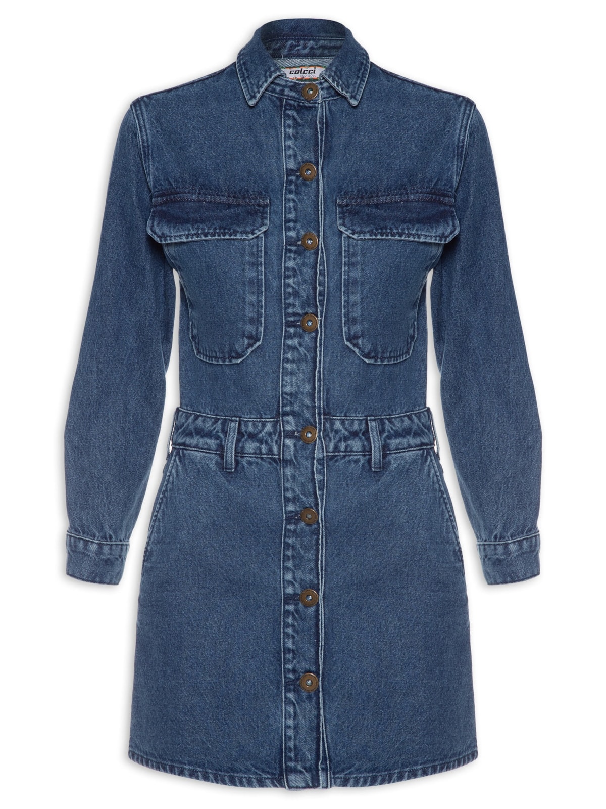 Vista 2 Vestido Jeans AZUL AZUL