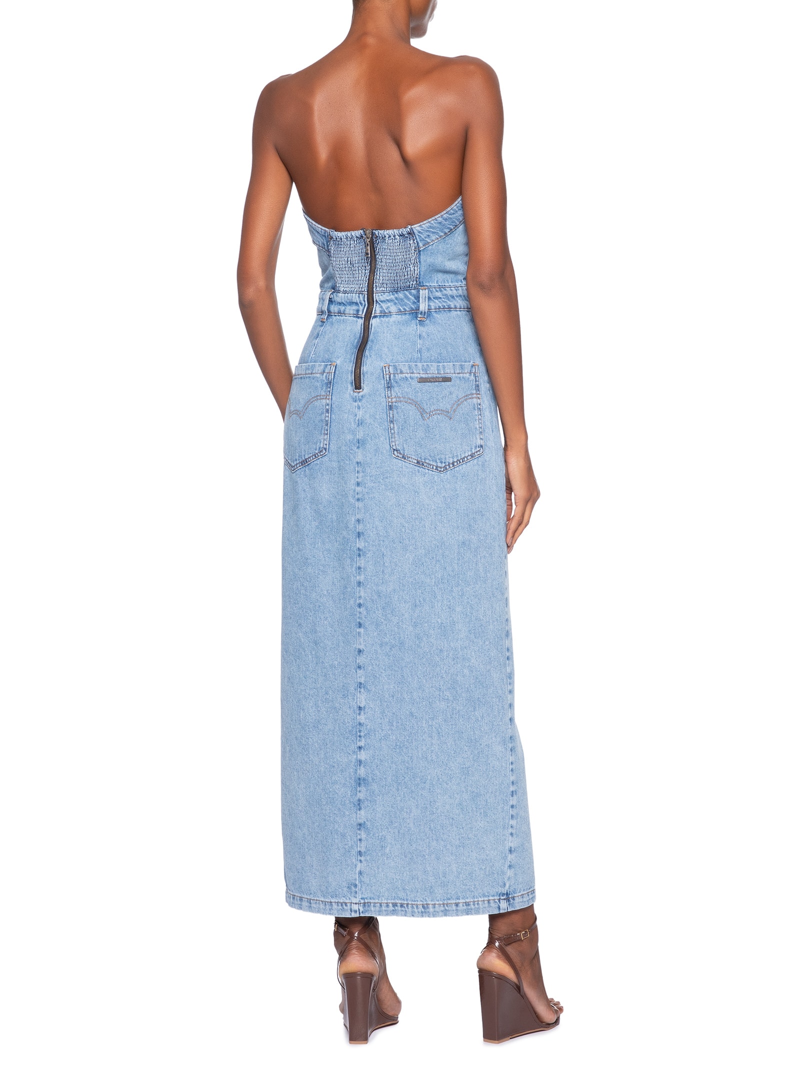 Vestido Jeans Azul Forum