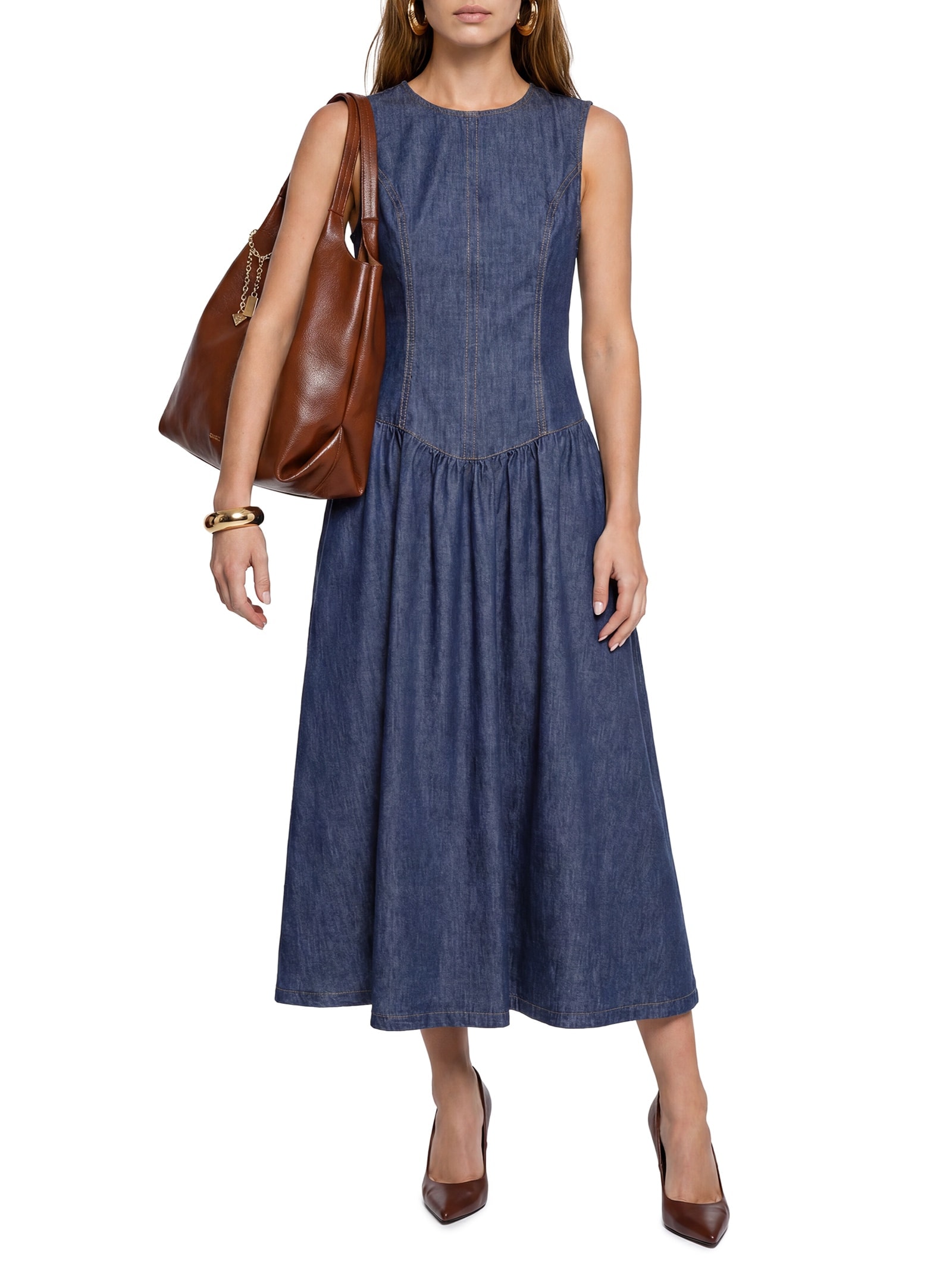 Vestido Jeans Azul Colcci