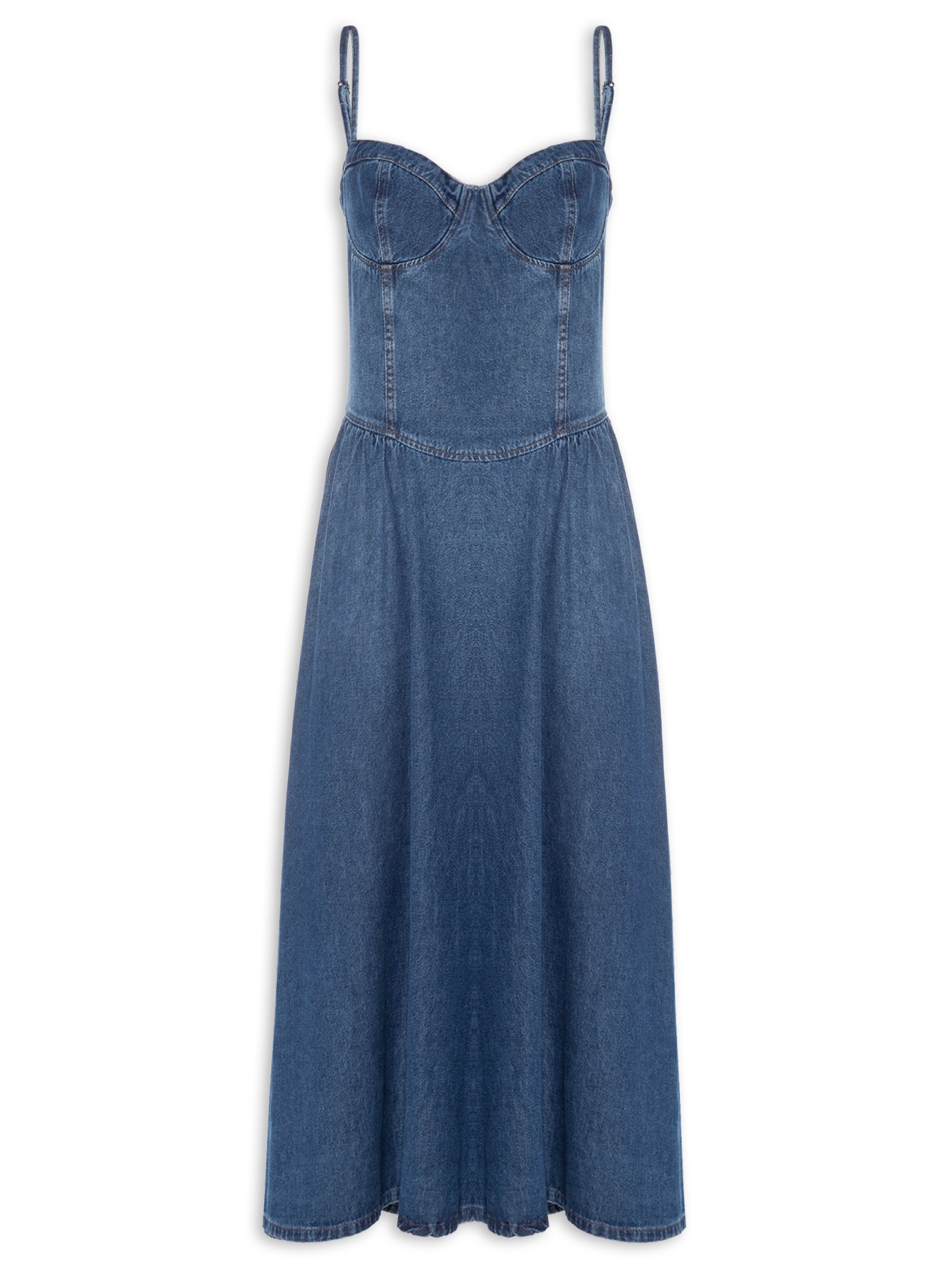 Vestido Jeans Azul Colcci