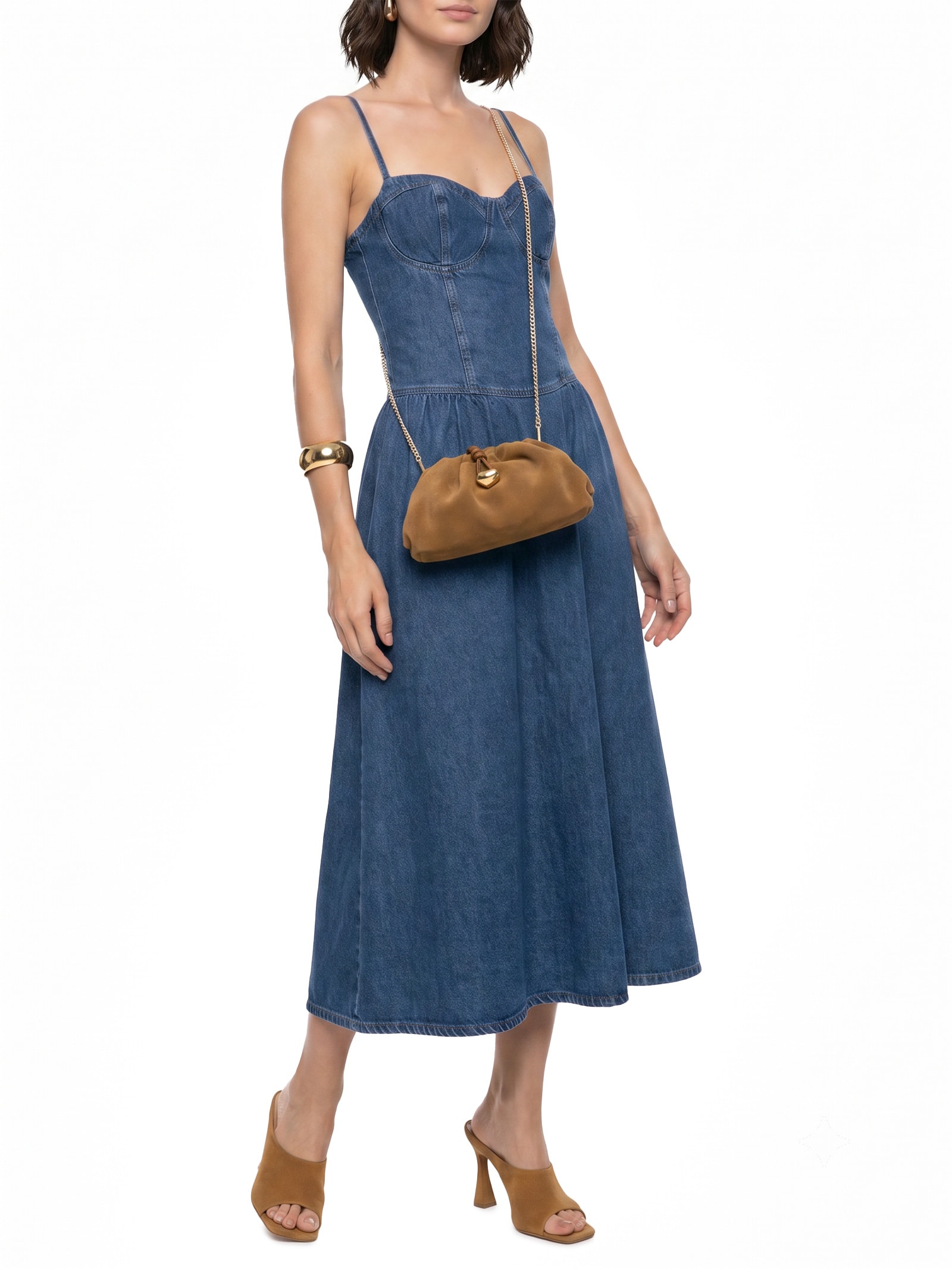 Vestido Jeans Azul Colcci