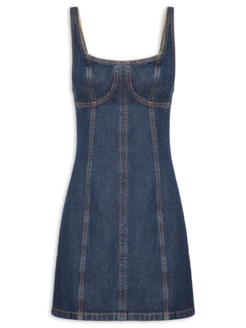 Vestido Jeans Curto – Azul