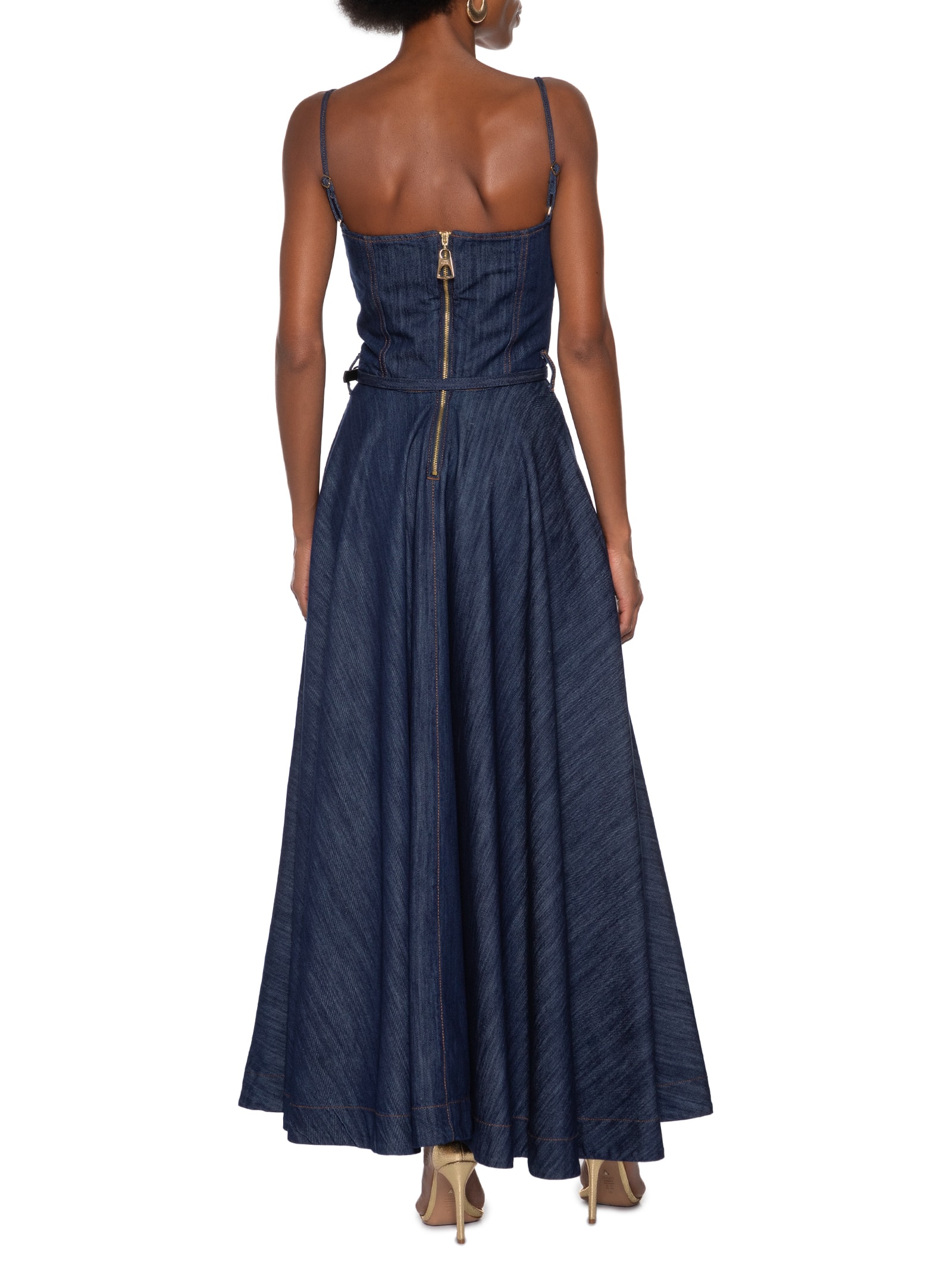 Vestido Jeans Lady Like Azul Lança Perfume
