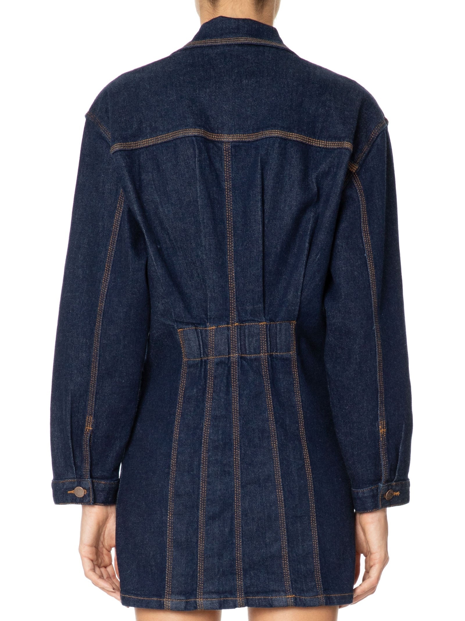 Vestido Jeans Manga Azul  Farm