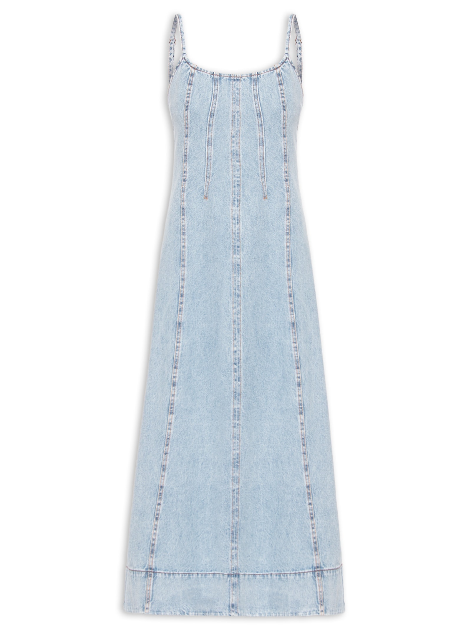 Vestido Jeans Recortes Azul Dress To