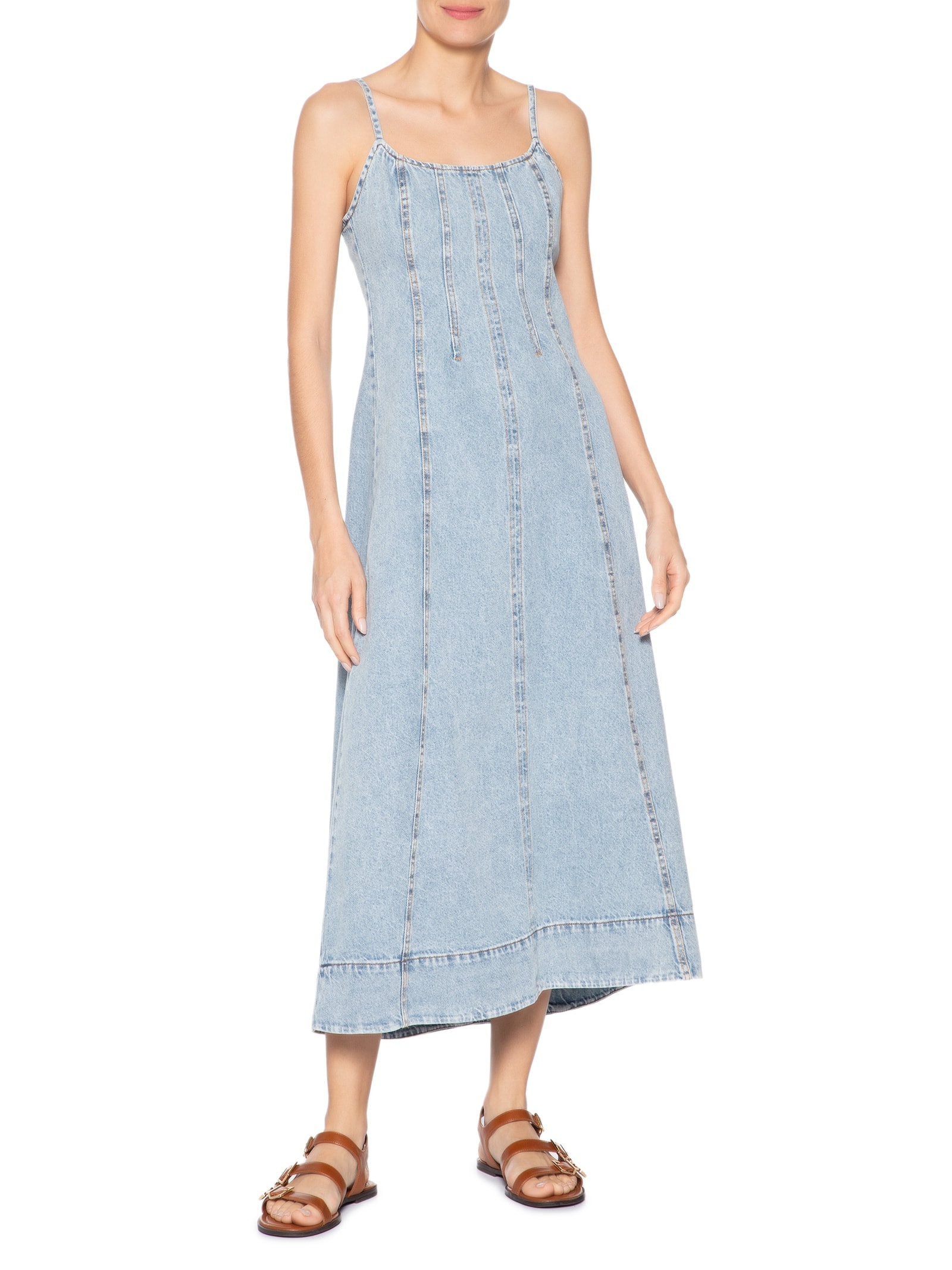 Vestido Jeans Recortes Azul Dress To