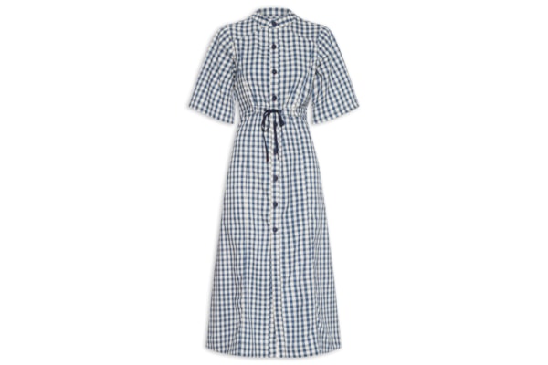 Vestido Jeans Vichy - Azul