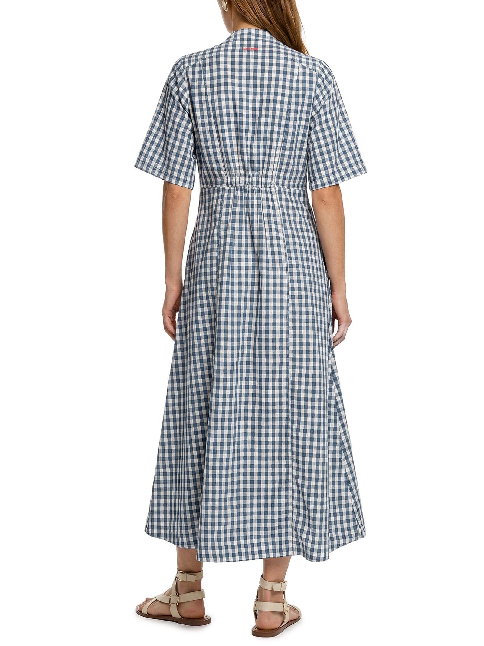 Vestido Jeans Vichy Azul Cantão