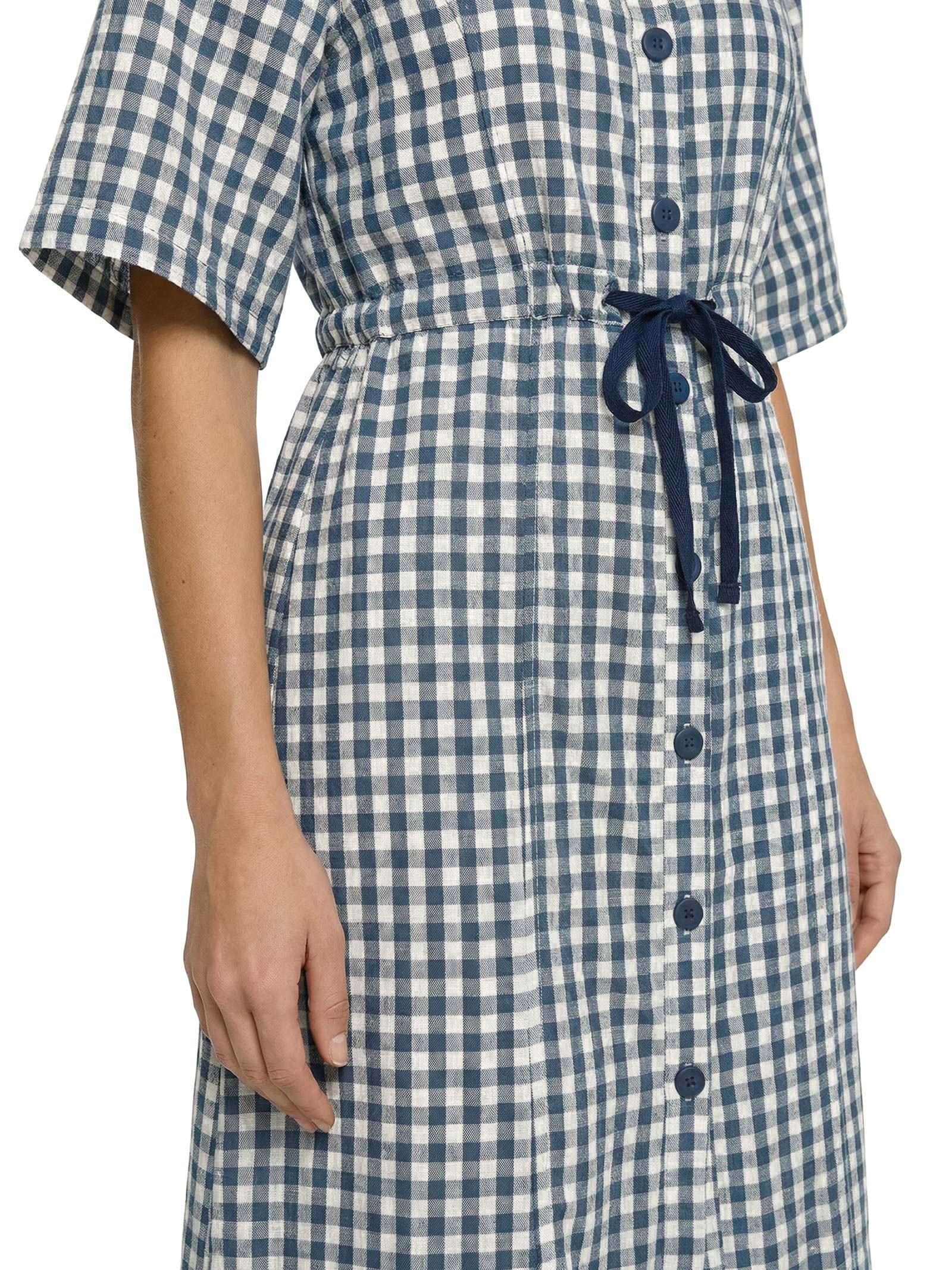 Vestido Jeans Vichy Azul Cantão