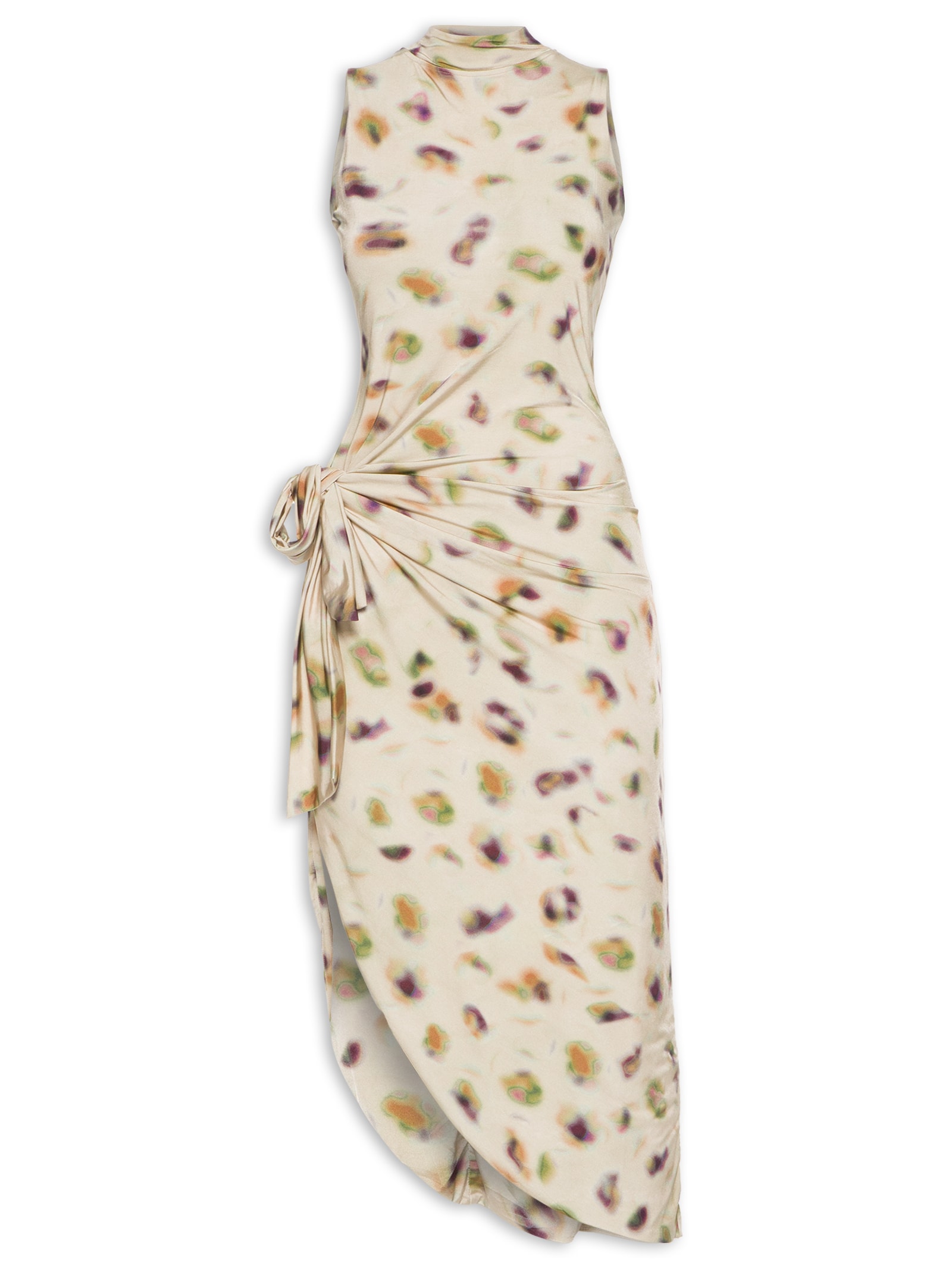 Vestido Jersey Estampa Digital Oasis Bege Animale Jeans