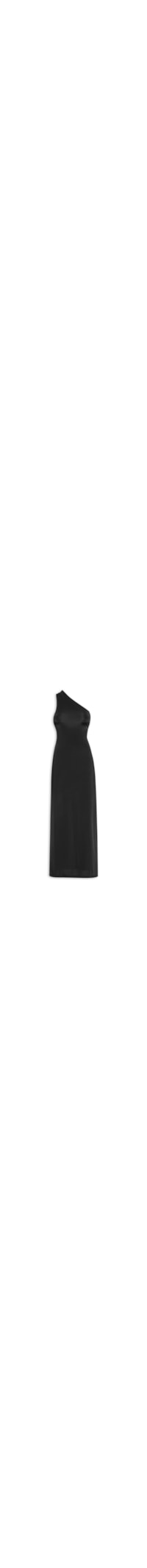 Vestido Jersey Um Ombro Só – Preto