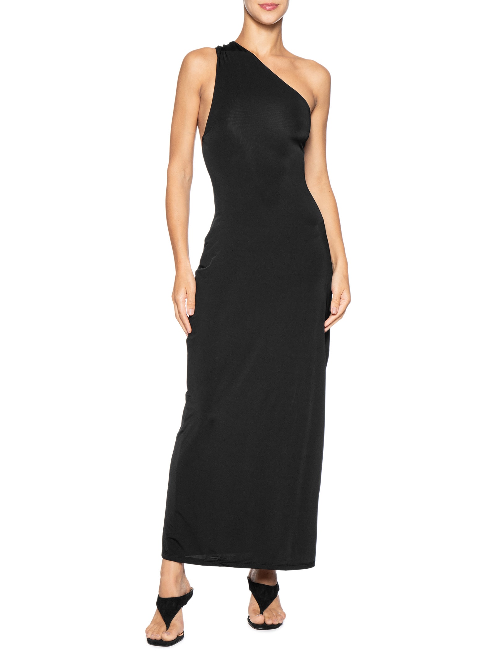 Vestido Jersey Um Ombro Só – Preto Animale Jeans