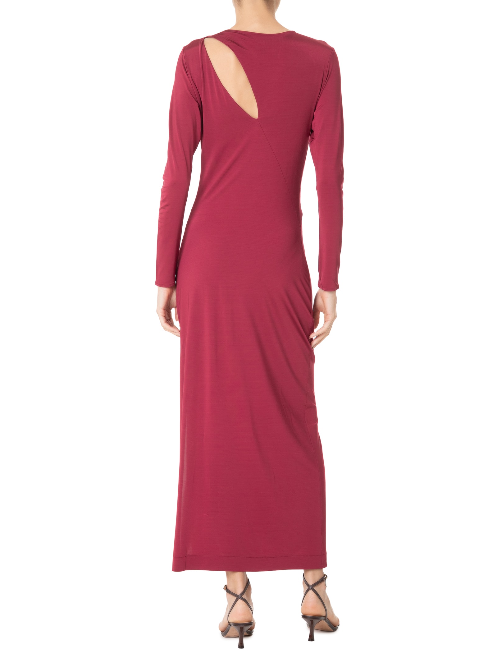 Vestido Jersey Vazado Vermelho Animale