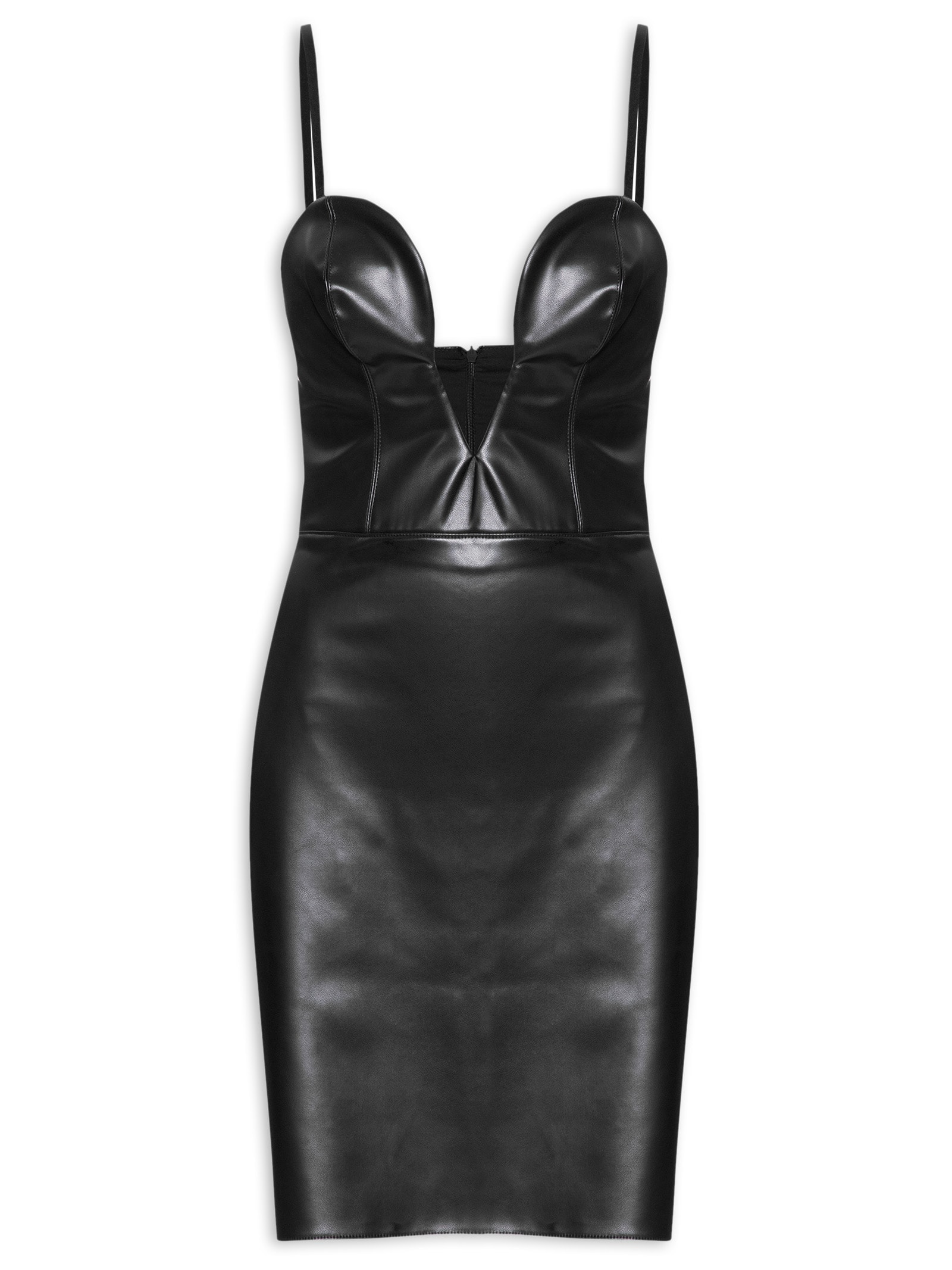 Vestido Justo Tomara Que Caia Preto Lança Perfume