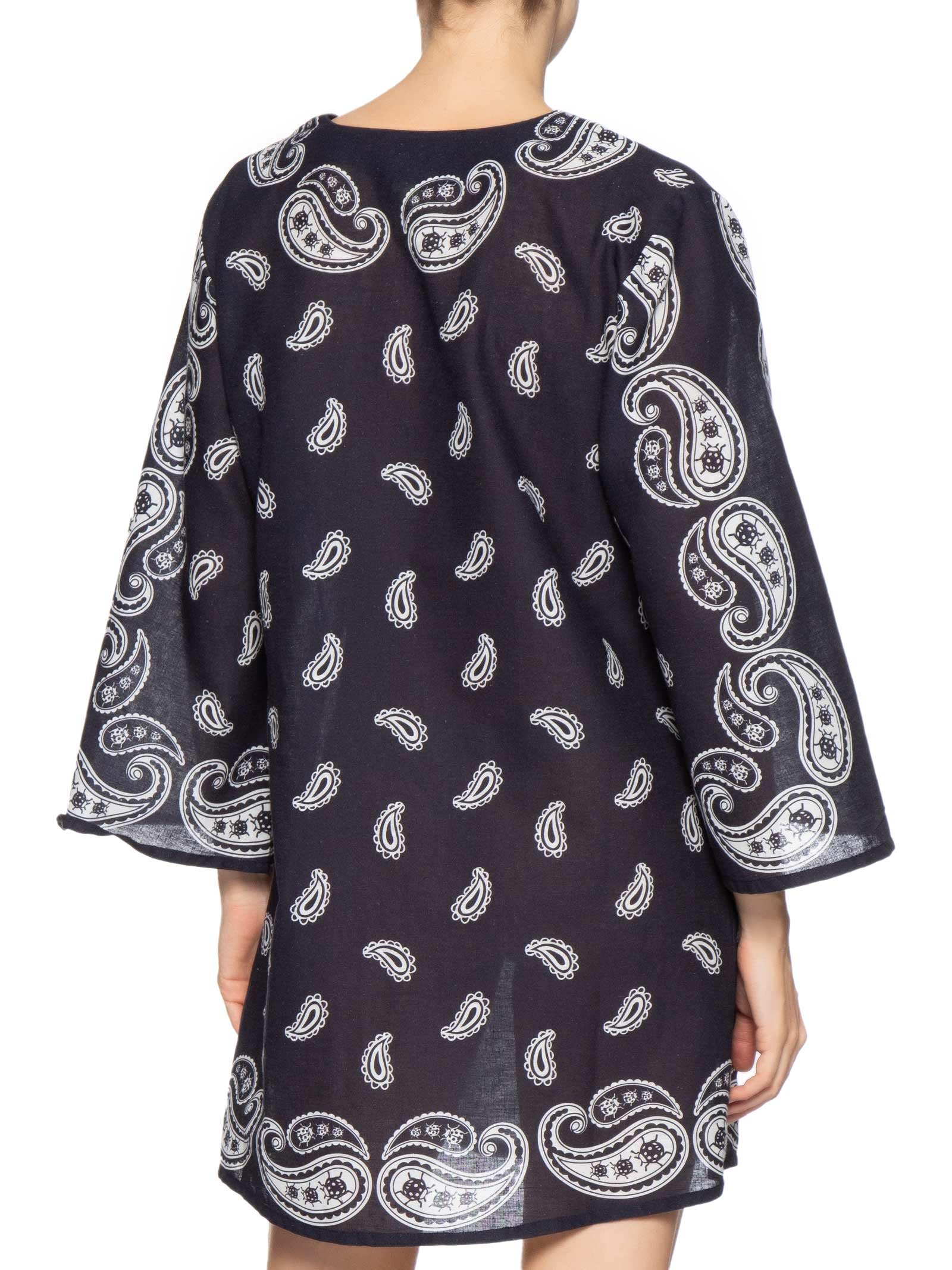 Vestido Kaftan Banana Jardim Preto Farm Praia