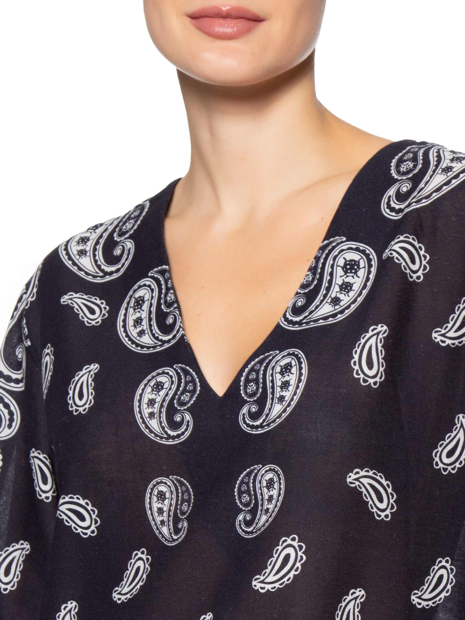 Vestido Kaftan Banana Jardim Preto Farm Praia