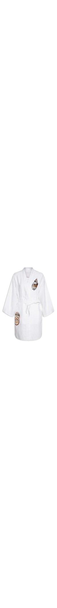 Vestido Kimono Concha Tex Color Linho - Branco